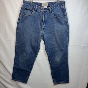 LL Bean Jeans Classic Fit Y2K Denim Cotton Mens 34x29  Medium Wash